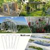 25/50Pcs U-Shaped Garden Pins Garden Stakes Staples, Heavy Duty Yard Lawn Tent Stakes Securing Pegs for Weed, U-shaped Tent
