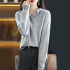Autumn and Winter Women's Hooded Sweater Knitted Sweater Pullover Sweater Loose Fitting Hooded Base Sweater
