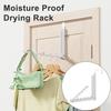 Over Door Clothes Hanger with 10 Ridges Foldable Over The Door Drying Rack Non-Slip Over Door Hooks for Clothes