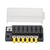 6-Way Compact Fuse Box with Single Input and 6 Outputs 32V DC For ATO ATC Fuses