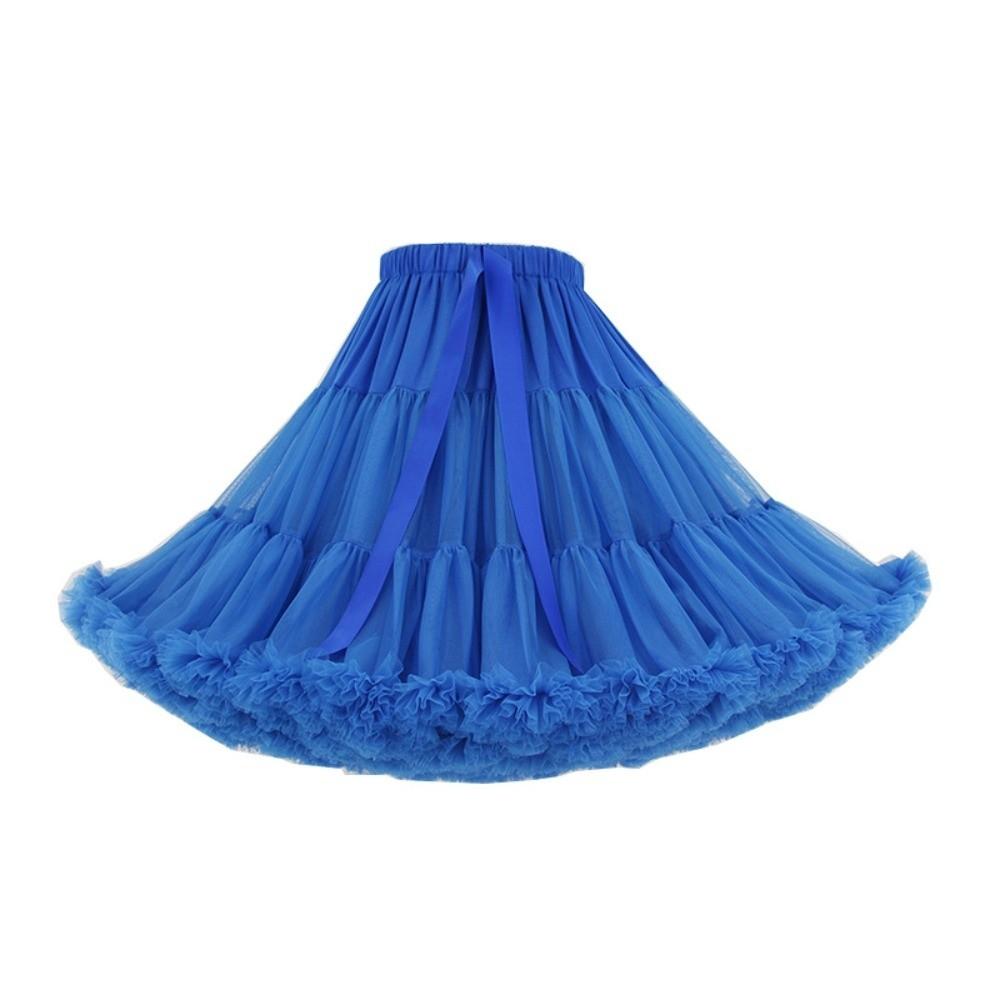 58 Styles Lolita Tutu Skirt 42cm 280g Hexagon Mesh Crinoline No Bone Petticoat Daily Cosplay