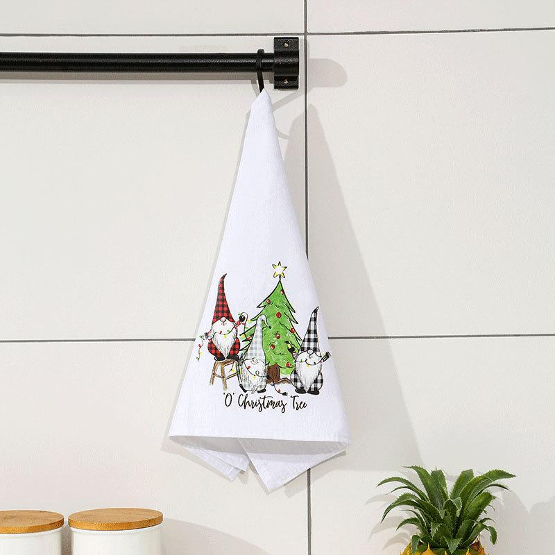 Christmas Hand Wipes Dishcloths Do Not Shed Home and Kitchen Items Christmas Towels Use Tablecloths