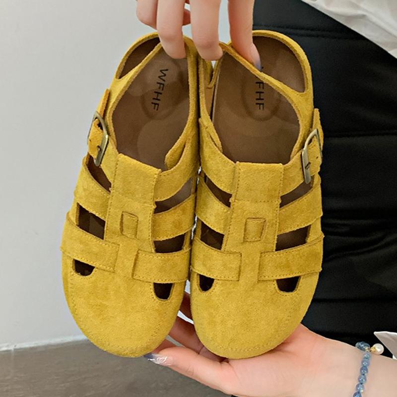 Flats Women Sandals Summer Casual Shoes Cozy Walking Woman Slippers Designer 2025 Trend Brand Sport Women’s Chaussures