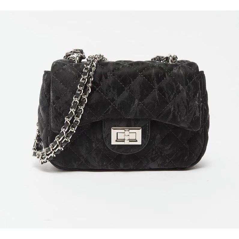 IELGY Ladies Messenger Bag Diamond Chain Small Square Bag