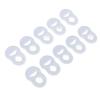 10 Pcs Toenail Corrector  Stretch Resistant Silicone Reusable Ingrown Toe Nail Correct Brace Rin