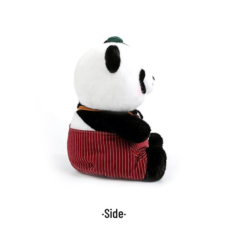 Cute Panda Plush Toy - Bamboo Basket Couple Doll - Ideal Children's Birthday Gift