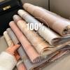 2026 New 100% Australian Wool Scarf British Plaid Scarf Women's Winter Warm Scarf Versatile Fashion Grid Wool Thick Tassel Scarf