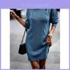 Ip Not Present Long Sleeve Bodycon Dress With Geometric Pattern For Autumn Winter Womens Wear