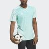 Adidas Team Icon 23 Geometric Pattern Print V-Neck Short Sleeve Soccer Jersey Men Tops Green IC1252