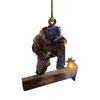 Welder Ornaments for Christmas Tree 2D Flat Welding Ornament Acrylic Christmas Tree Hanging Decoration Gifts for Men Welders