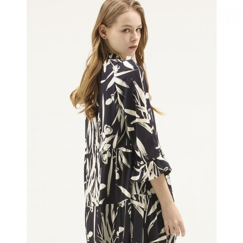 SON JUNG WAN Floral Print Shirring Dress Zop6161020