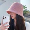 Poggle Wide Bucket Hat Women's Winter Fleece Bucket Hat
