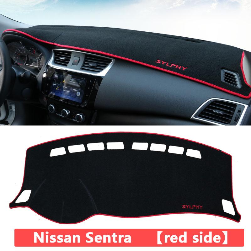 For Nissan Sentra B17 Sylphy 2012-2014 2015 2016 2017 2018  Car Dashboard Cover Mat Dash Board Sun Shade Pad Non-slip Mats