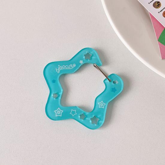Carabiner Keychain Star Strawberry Cake Shape Key Chain Hook Everyday Carry Accessory