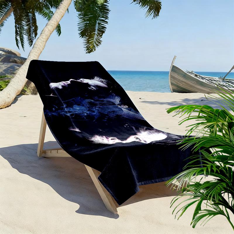 Supernatural Print Beach Towel, Large Soft Quick Dry Towel for Beach Camping Swimming