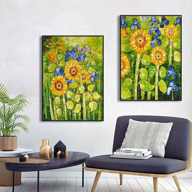 

Холст в скандинавском стиле, настенная живопись с принтом, постер с подсолнухом, современные абстрактные классические картины для гостиной, домашний декор