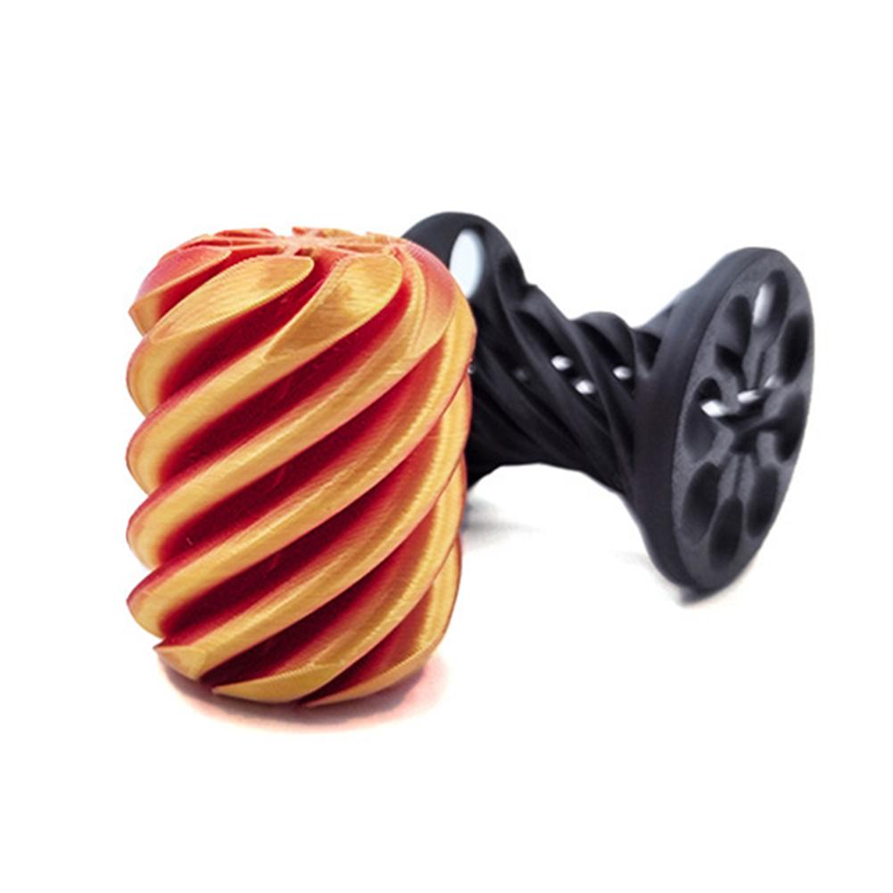 2pcs Fidget Toy Stress Relief 3D Printed Spiral Cone Toy Impossible Pyramid Passthrough Sculpture Desk Toy for Kids and Adults