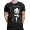 Humor Albedo Genshin Impact T-Shirts for Men Round Collar Pure Cotton T Shirt Anime Game Short Sleeve Tees