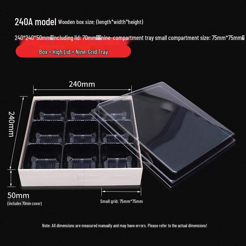 Disposable Wooden Compartment Food Container Set