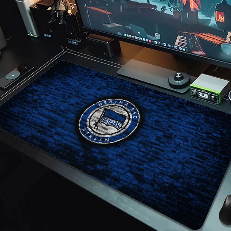 Hertha BSC Large Size Mouse Pad Large Gaming Table Cushion Non-slip Laptop Tablet Big Mousepad XXL Mat Mini PC Playmat With Lock edge