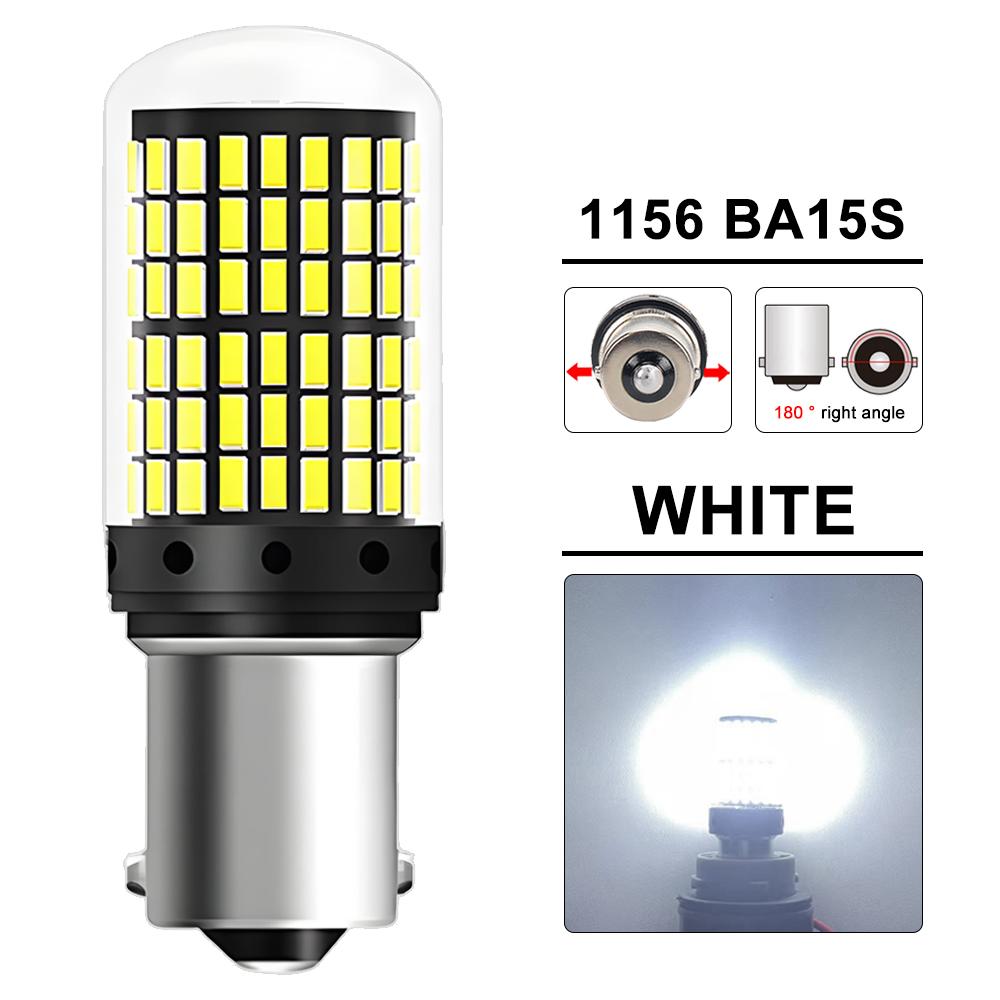 2-8 PCS CANBUS T20 7443 P21W PY21W 1156 BA15S BAU15S LED Bulb For 6500K White Car Turn Signal Tail Reverse Lights 2000LM 12V 24V Back Up Lights 1