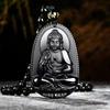 Amitabha Pendant Necklace Carved Buddha Lucky Amulet Necklaces For Women Men Jewelry Gifts