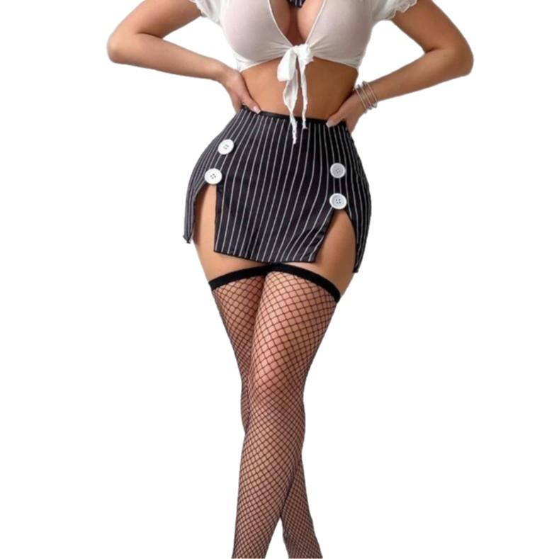 New sex underwear suspender short skirt sex suit women