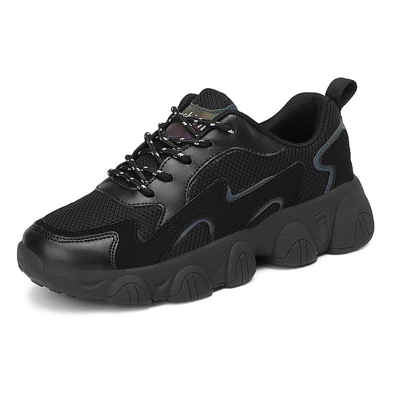 Shoes Women's Versatile Dad Shoes Women's New Mesh Casual Sports Shoes Thick-soled Breathable