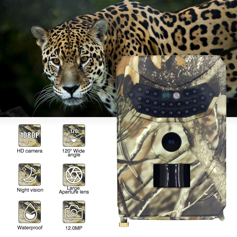 Outdoor Hunting Camera Surveillance 12MP Night Vision Trail Cameras Waterproof Wildlife Surveillance Camera with Infrared Light