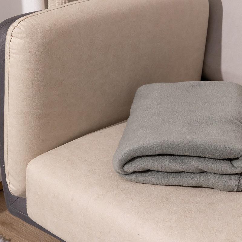 Fleece-Überwurfdecke für die Couch, grau – leichte, flauschige, gemütliche, weiche Decken und Überwürfe für das Sofa
