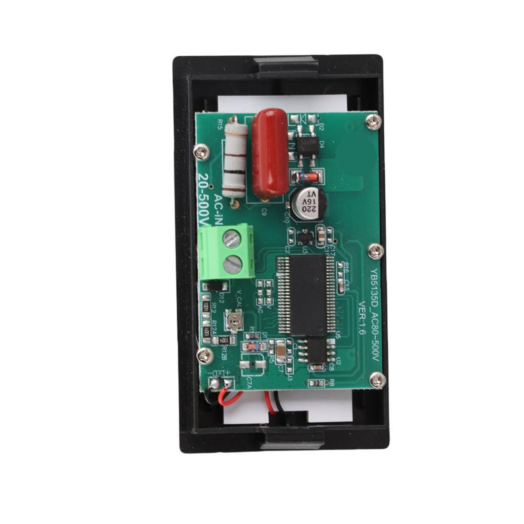 YB5135D LCD Two Wire Digital Display Voltmeter AC Voltage Tester Meter Panel Measuring Range AC80 500V