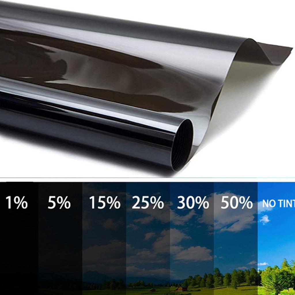 Auto Sonnenschutz Fensterfolie Durchscheinend Schwarz UV-Schutz Wärmeisolierung Glas Solaraufkleber Tönung