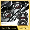 Hub Caps 1/2Pcs Car Anti-Slip Silicone Pad Water Cup Holder Drink Coaster Accessories for Toyota Chr Verso Prius Hiace Yaris Trd