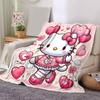 1pc Hello Kitty's Heartfelt Adventure Blanket, Soft and Cozy Home Decor Gift for All Seasons, Perfect for Any Room Decoration, Ideal Present for Famil