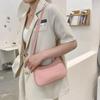 New fashion female bags retro solid color plutonium leather shoulder axillary casual female  bags