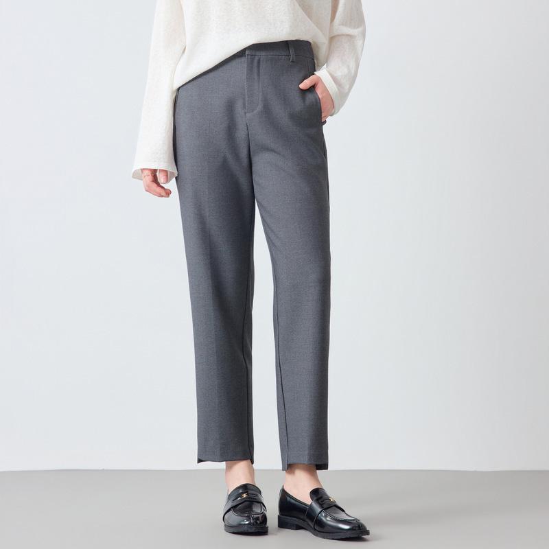 2026 Spring Women s Suit Pants: Elegant Nine-Point Cigarette Style Extra Large