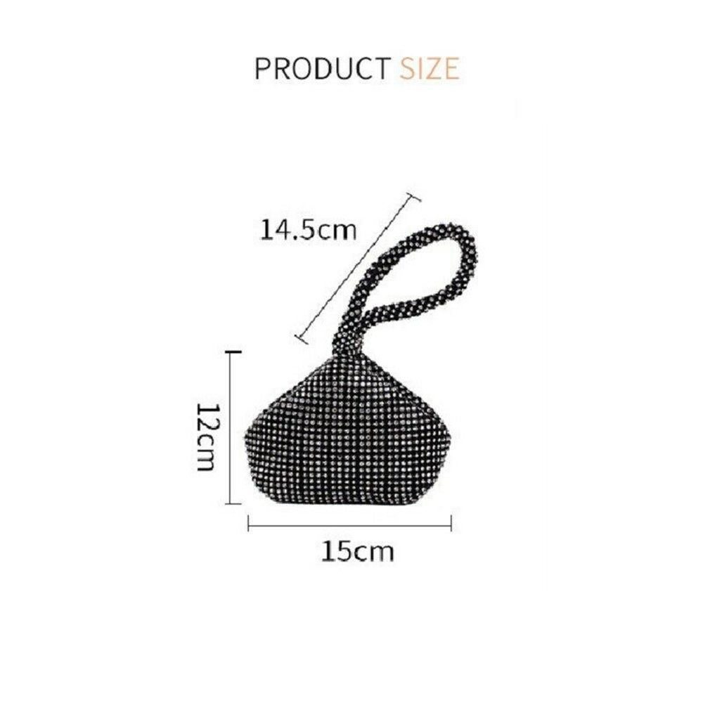 Fashion Gift Party Wedding Prom Pouch Diamant Evening Bag Triangle Clutch Purse Crystal Bag