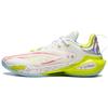 New LiNing Flash Strike 11 Supportive And Elastic Low Top Basketball Shoes Men's White Green Red ABAU053-4
