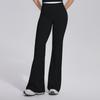 Womens Loose Wide-Leg Yoga Pants Color Block Seamless Flared Leggings Running Gym Workout