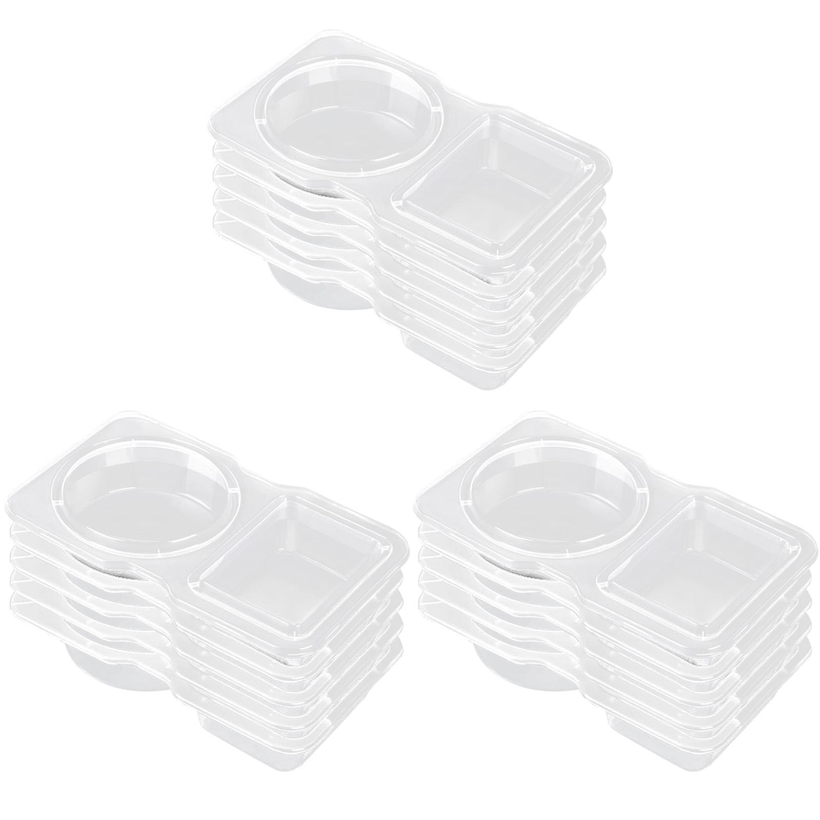 

Штабелируемые держатели для приправ, пищевой пластик, органайзеры для соусов, контейнер с двойным отделением для закусок и заправок 15