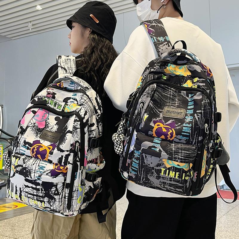 Schoolbag Girl Print Elementary School Student Junior High School Student High School Student Backpack College Student Backpack