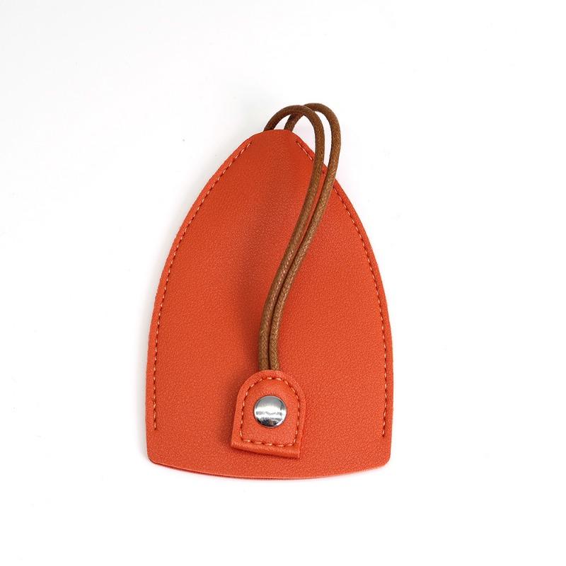 Bolsa Porta-Chaves Retrátil em Couro PU Impermeável Cor Sólida Carteiras de Chaves em PU Porta-Chaves Estojo Porta-Chaves de Carro Acessórios