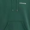 COACH Sweatshirts Women's Green Hooded Moderate Straight Fit (Unisex) Sweatshirts C8784 AR2