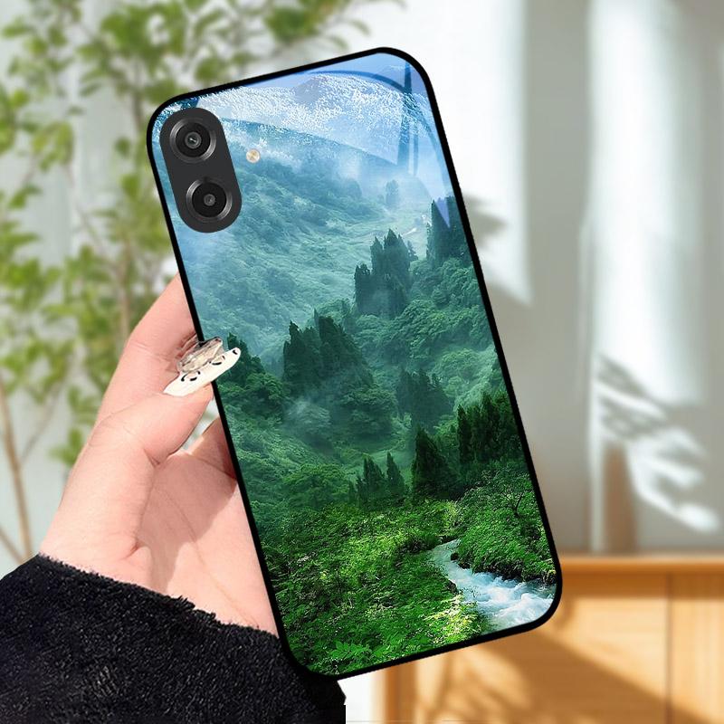 For Samsung Galaxy A07 Case Cool Lion Tempered Glass Phone Cases For GalaxyA07 A 07 SamsungA07 Full Camera Protection Cover Capa