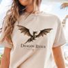 Comfort Colors® Dragon Rider Shirt, Fantasy Dragon Tee, Medieval Dragon Tee, Handmade Dragon Shirt, Dragon Wings Tee, Fantasy Lover Apparel