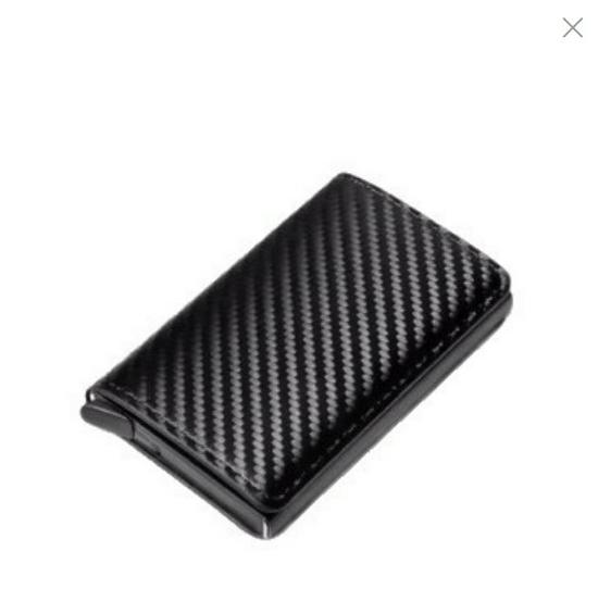 

High-Quality PU Carbon Fiber Anti-Theft RFID Card Holder with Anti-Skimming & Anti-Magnetic Features