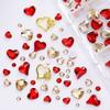 Valentine's Day Nail Charms Studs Nail Rhinestones Gems Luxury Nail Art Rhinestones Craft Diamonds Crystal Jewels Stones