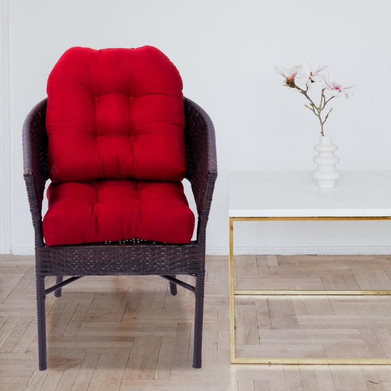 U Shaped Rattan Chair Cushion Durable Chair Outdoor Pad With Recycled Polyester Fill Durable Superior Comfort Chair Cushions