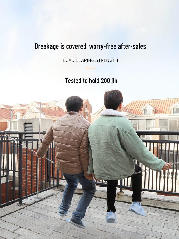 Stainless Steel Multipurpose Chain: Clothes Drying, Hanging, Pet Traction, Anti-theft, Outdoor Use.