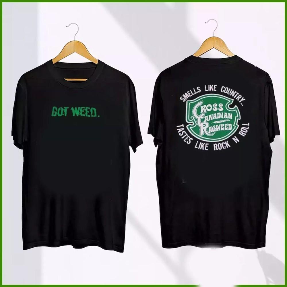 HOT NEW Cross Canadian Ragweed Concert T-shirt Got Weed Tour Concert Unisex T-Shirt XXL